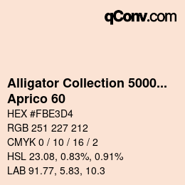 カラーコード: Alligator Collection 5000plus - Aprico 60 | qconv.com