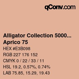 Farbcode: Alligator Collection 5000plus - Aprico 75 | qconv.com