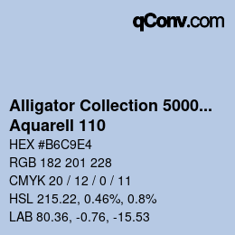 カラーコード: Alligator Collection 5000plus - Aquarell 110 | qconv.com