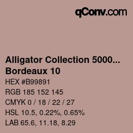 Code couleur: Alligator Collection 5000plus - Bordeaux 10 | qconv.com