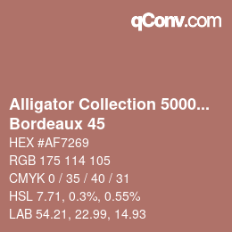 カラーコード: Alligator Collection 5000plus - Bordeaux 45 | qconv.com
