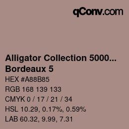 Farbcode: Alligator Collection 5000plus - Bordeaux 5 | qconv.com