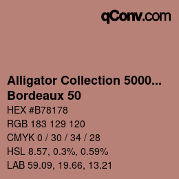 カラーコード: Alligator Collection 5000plus - Bordeaux 50 | qconv.com