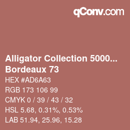 Farbcode: Alligator Collection 5000plus - Bordeaux 73 | qconv.com