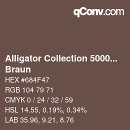 カラーコード: Alligator Collection 5000plus - Braun | qconv.com