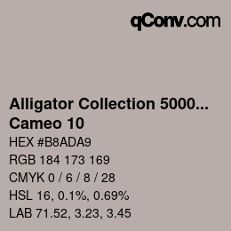 カラーコード: Alligator Collection 5000plus - Cameo 10 | qconv.com