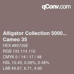 カラーコード: Alligator Collection 5000plus - Cameo 35 | qconv.com