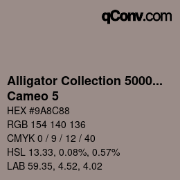 Farbcode: Alligator Collection 5000plus - Cameo 5 | qconv.com