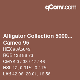 カラーコード: Alligator Collection 5000plus - Cameo 95 | qconv.com