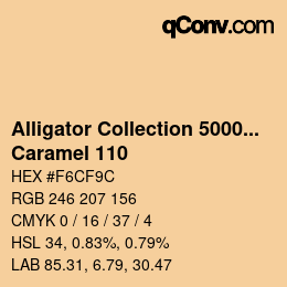 Farbcode: Alligator Collection 5000plus - Caramel 110 | qconv.com