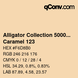 Code couleur: Alligator Collection 5000plus - Caramel 123 | qconv.com