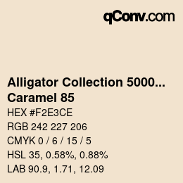 Code couleur: Alligator Collection 5000plus - Caramel 85 | qconv.com