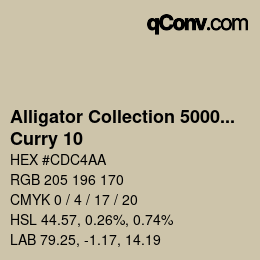 Farbcode: Alligator Collection 5000plus - Curry 10 | qconv.com