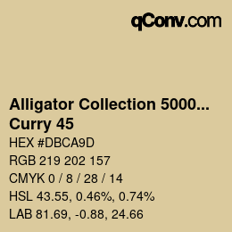 Farbcode: Alligator Collection 5000plus - Curry 45 | qconv.com