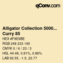 Farbcode: Alligator Collection 5000plus - Curry 85 | qconv.com