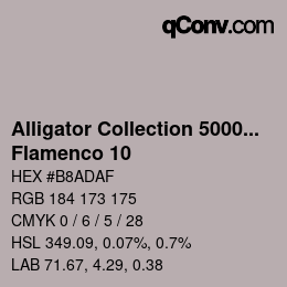 Color code: Alligator Collection 5000plus - Flamenco 10 | qconv.com