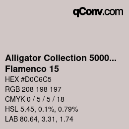 Color code: Alligator Collection 5000plus - Flamenco 15 | qconv.com