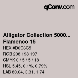 Color code: Alligator Collection 5000plus - Flamenco 15 | qconv.com