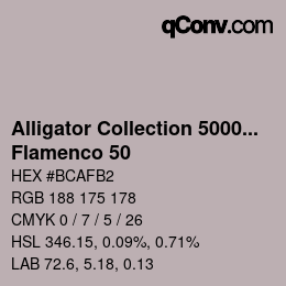 Color code: Alligator Collection 5000plus - Flamenco 50 | qconv.com