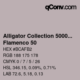 カラーコード: Alligator Collection 5000plus - Flamenco 50 | qconv.com