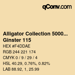 カラーコード: Alligator Collection 5000plus - Ginster 115 | qconv.com
