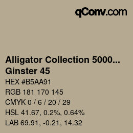 カラーコード: Alligator Collection 5000plus - Ginster 45 | qconv.com