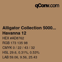 カラーコード: Alligator Collection 5000plus - Havanna 12 | qconv.com