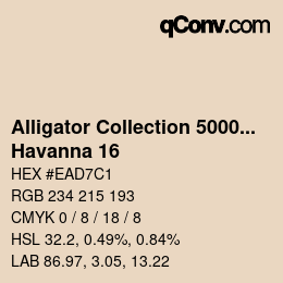 カラーコード: Alligator Collection 5000plus - Havanna 16 | qconv.com