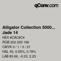 Farbcode: Alligator Collection 5000plus - Jade 14 | qconv.com