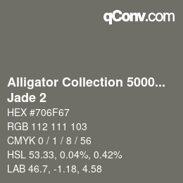 Farbcode: Alligator Collection 5000plus - Jade 2 | qconv.com
