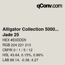 Farbcode: Alligator Collection 5000plus - Jade 25 | qconv.com
