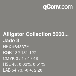 Farbcode: Alligator Collection 5000plus - Jade 3 | qconv.com