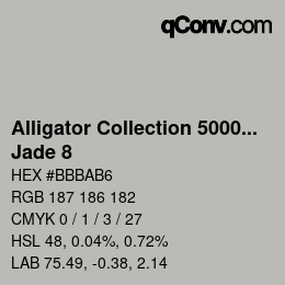 Color code: Alligator Collection 5000plus - Jade 8 | qconv.com