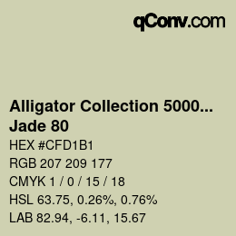 カラーコード: Alligator Collection 5000plus - Jade 80 | qconv.com