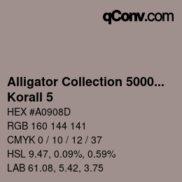 Farbcode: Alligator Collection 5000plus - Korall 5 | qconv.com