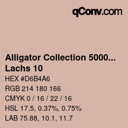 カラーコード: Alligator Collection 5000plus - Lachs 10 | qconv.com