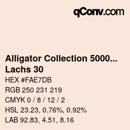 Farbcode: Alligator Collection 5000plus - Lachs 30 | qconv.com