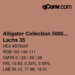カラーコード: Alligator Collection 5000plus - Lachs 35 | qconv.com