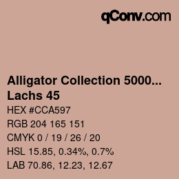 カラーコード: Alligator Collection 5000plus - Lachs 45 | qconv.com