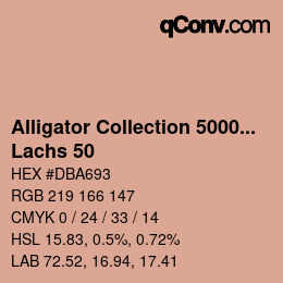 Código de color: Alligator Collection 5000plus - Lachs 50 | qconv.com