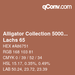 カラーコード: Alligator Collection 5000plus - Lachs 65 | qconv.com