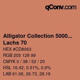 Code couleur: Alligator Collection 5000plus - Lachs 70 | qconv.com