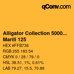 Color code: Alligator Collection 5000plus - Marill 125 | qconv.com