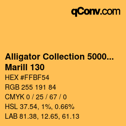 Color code: Alligator Collection 5000plus - Marill 130 | qconv.com