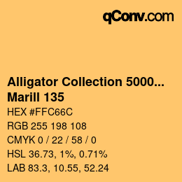 Color code: Alligator Collection 5000plus - Marill 135 | qconv.com