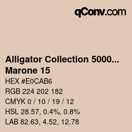 カラーコード: Alligator Collection 5000plus - Marone 15 | qconv.com
