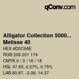 Color code: Alligator Collection 5000plus - Melisse 40 | qconv.com