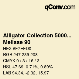 カラーコード: Alligator Collection 5000plus - Melisse 90 | qconv.com