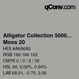 カラーコード: Alligator Collection 5000plus - Moos 20 | qconv.com