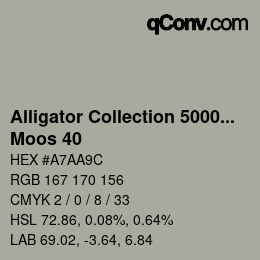 カラーコード: Alligator Collection 5000plus - Moos 40 | qconv.com